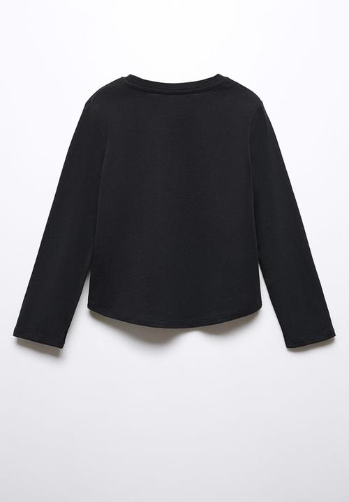 MANGO - T-shirt sheldon - black