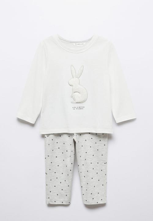 MANGO - Pyjamas conejo - offwhite