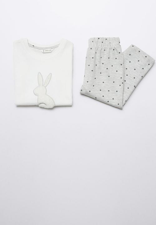 MANGO - Pyjamas conejo - offwhite