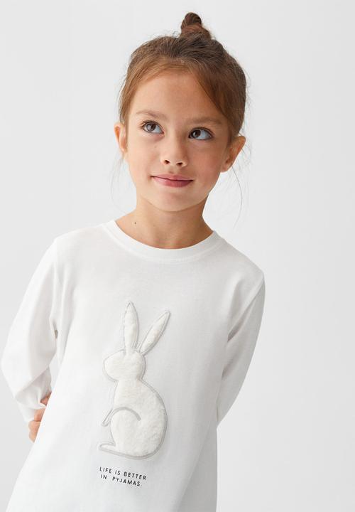 MANGO - Pyjamas conejo - offwhite
