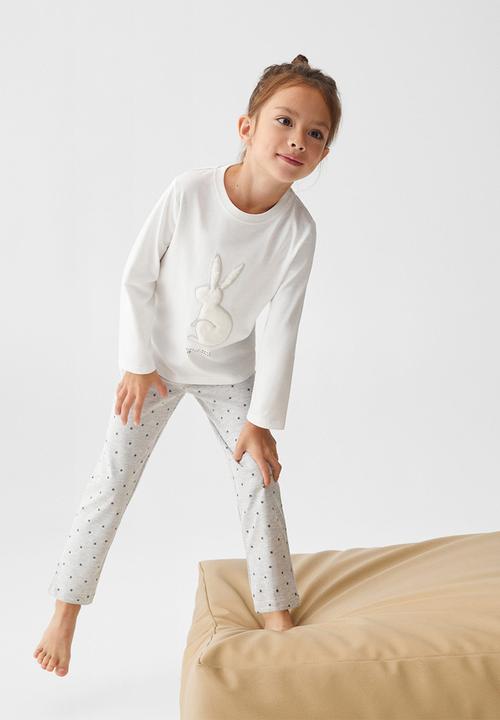 MANGO - Pyjamas conejo - offwhite