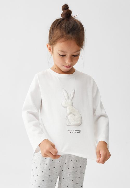 MANGO - Pyjamas conejo - offwhite