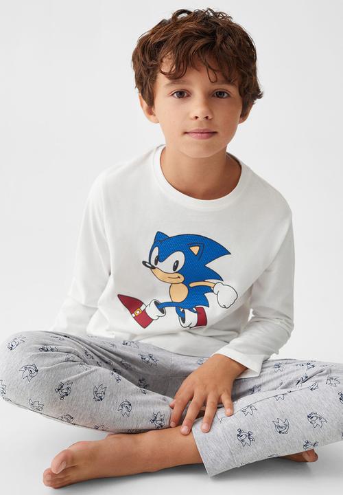 MANGO - Pijama pack sonic - offwhite