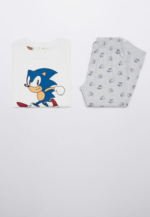 MANGO - Pijama pack sonic - offwhite