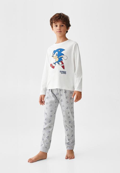 MANGO - Pijama pack sonic - offwhite