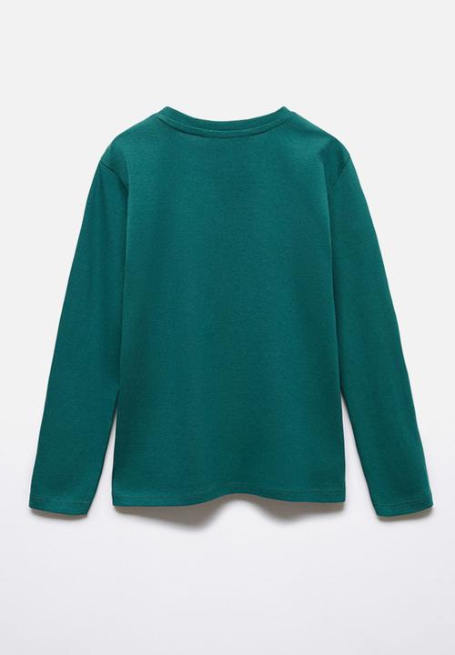 MANGO - T-shirt seattle - dark green
