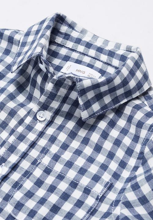 MANGO - Shirt theo - whitish-blue