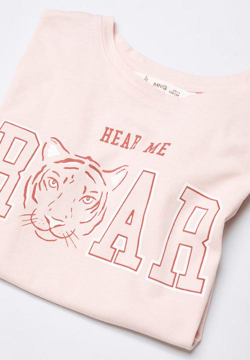 MANGO - T-shirt sheldonc - pink