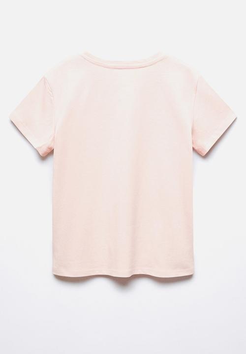 MANGO - T-shirt sheldonc - pink