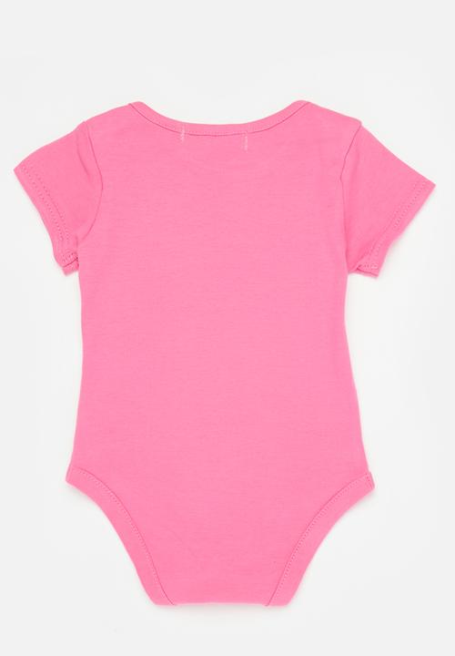MINOTI - 2 Pack bodysuit - pink  & white 