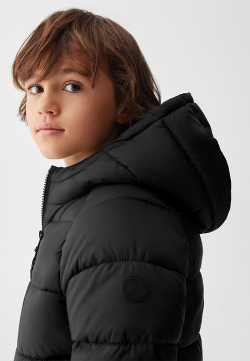 MANGO - Anorak america5 - black