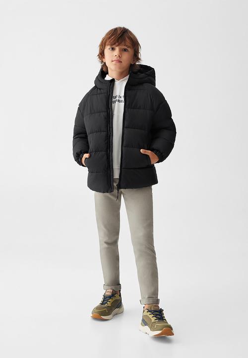 MANGO - Anorak america5 - black