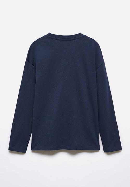 MANGO - T-shirt urban - navy