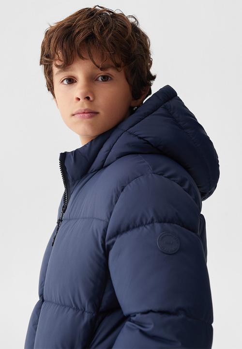 MANGO - Anorak amerlong - navy