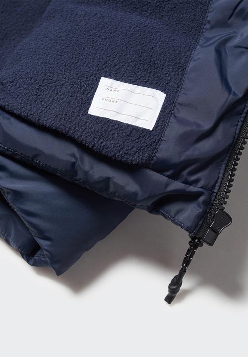 MANGO - Anorak amerlong - navy