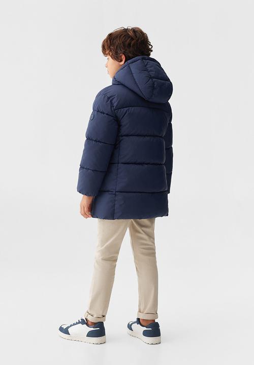 MANGO - Anorak amerlong - navy