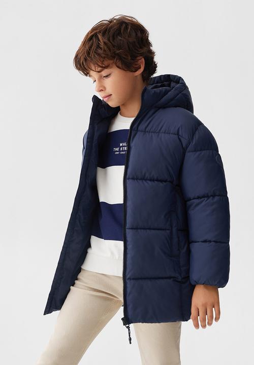 MANGO - Anorak amerlong - navy