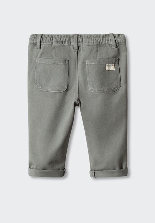 MANGO - Trousers cord5 - grey