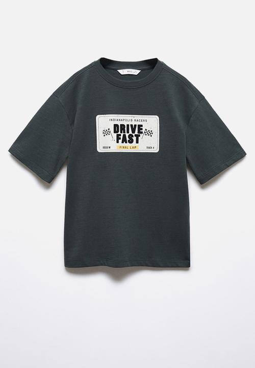 MANGO - T-shirt drive - charcoal