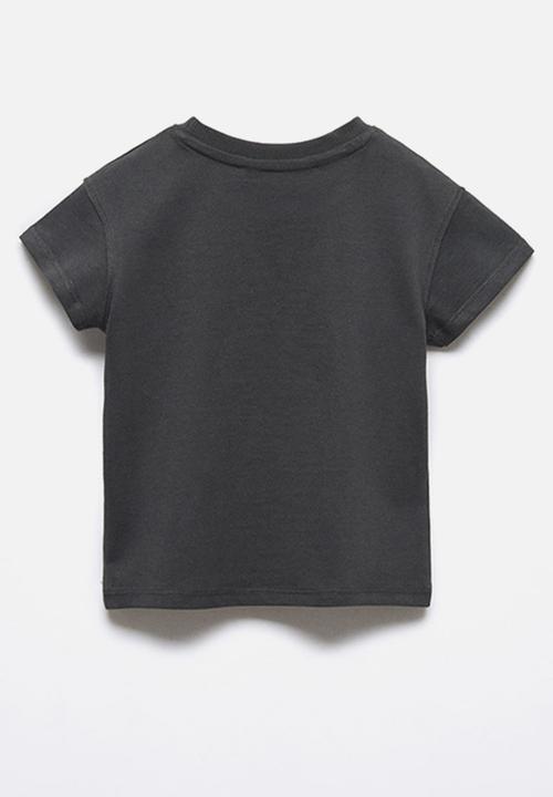 MANGO - T-shirt oso - charcoal