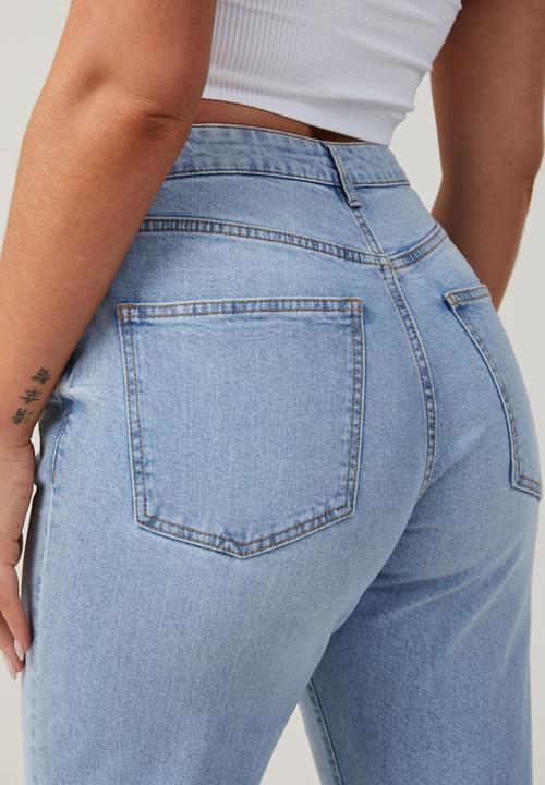 Cotton On - Curvy stretch bootleg flare jean - bondi blue