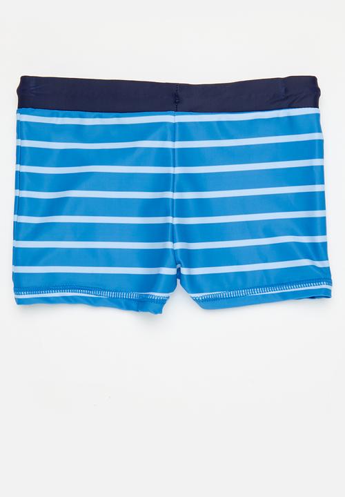 MINOTI - Stripe swim trunk - blue 