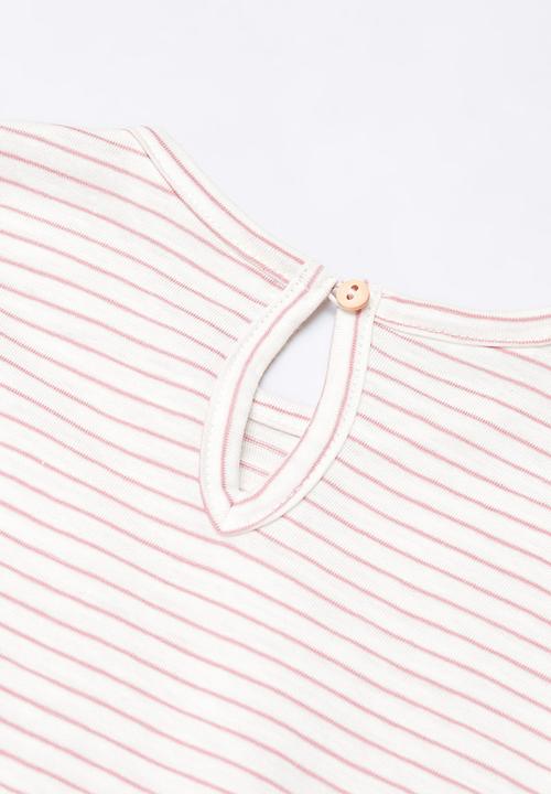 MANGO - T-shirt garbi - pink
