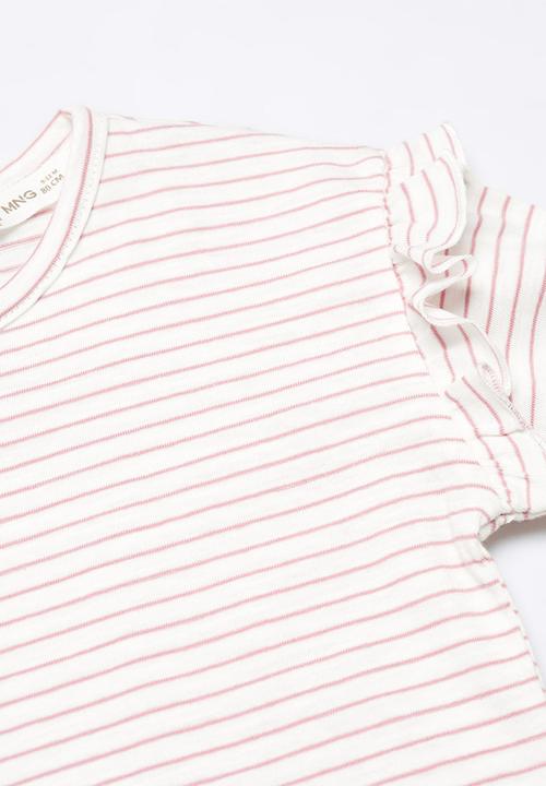 MANGO - T-shirt garbi - pink
