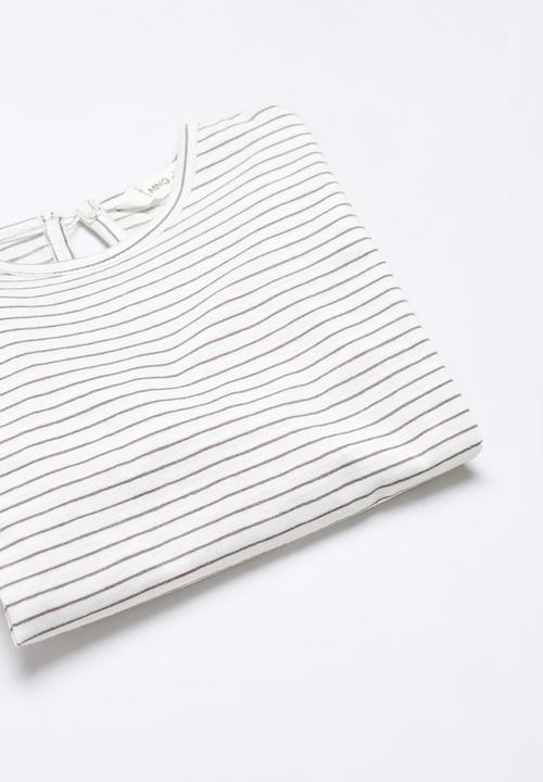 MANGO - T-shirt garbi - charcoal