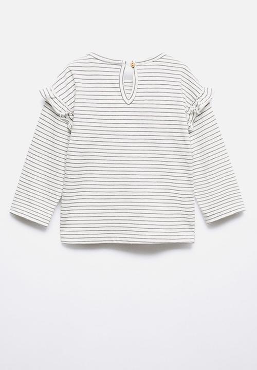 MANGO - T-shirt garbi - charcoal