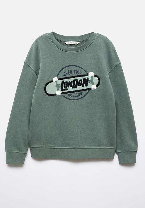 MANGO - Sweatshirt london - dark green