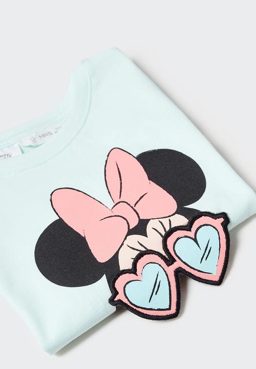 MANGO - T-shirt mgafasb - aqua green