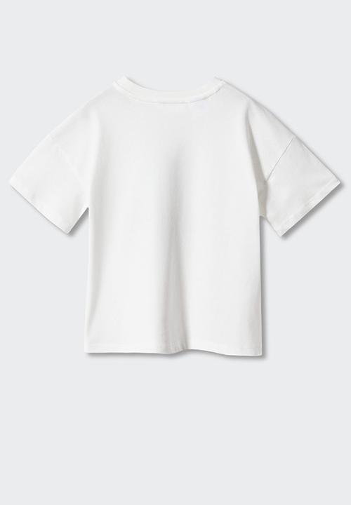 MANGO - T-shirt mbeach - off white