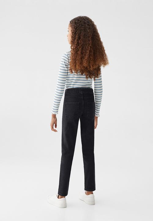 MANGO - Jeans jegging5 - black denim