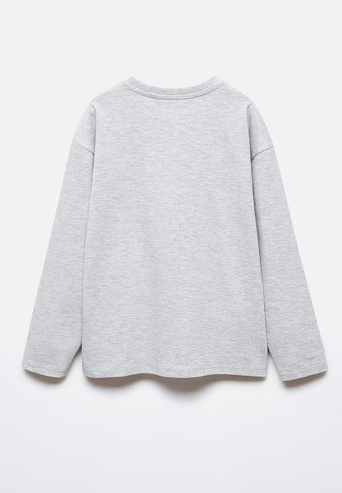 MANGO - T-shirt champion - medium grey
