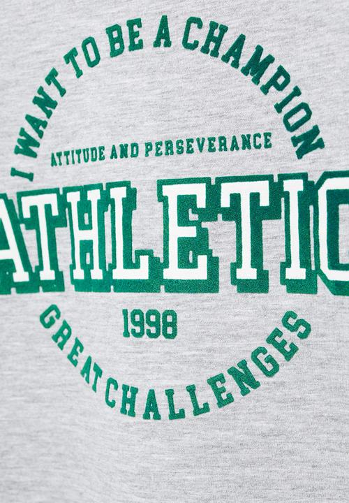 MANGO - T-shirt champion - medium grey