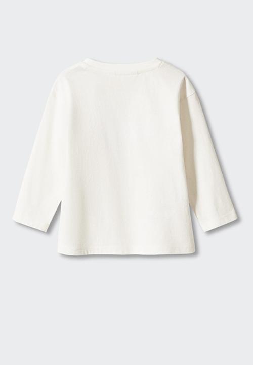 MANGO - T-shirt koala - off white