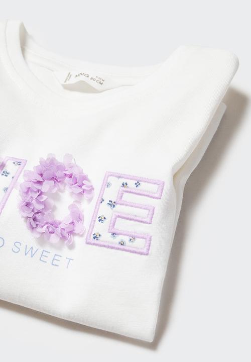 MANGO - T-shirt nice - off white