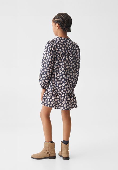 MANGO - Dress rose - grey