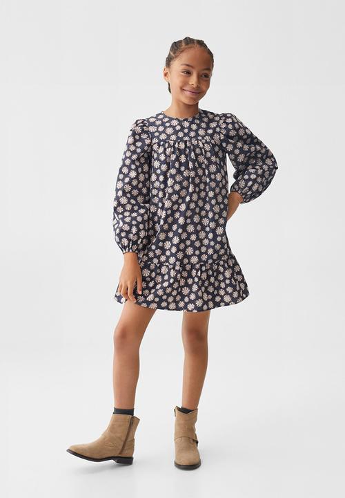 MANGO - Dress rose - grey