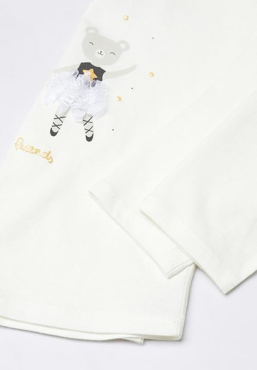 MANGO - T-shirt friends - off white