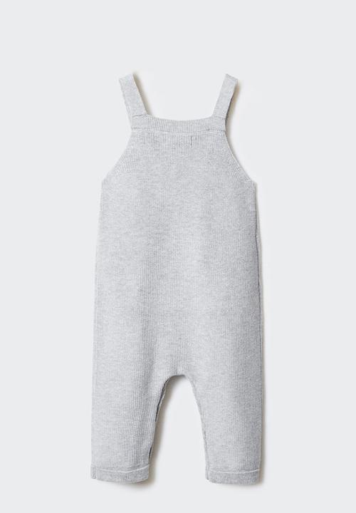 MANGO - Dungarees york - light grey denim
