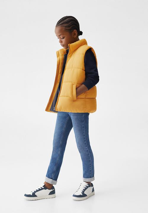 MANGO - Sleeveless puffer londres - mustard