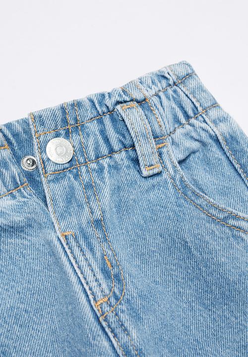 MANGO - Jeans paperbag - denim
