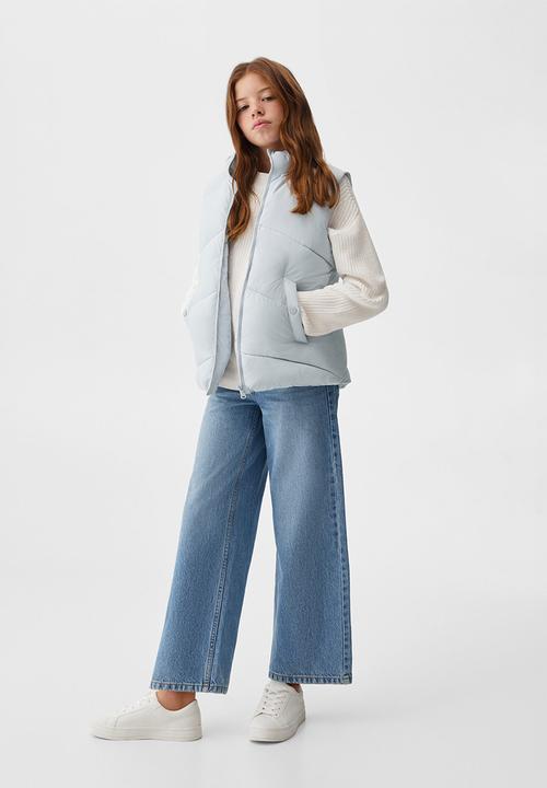 MANGO - Sleeveless puffer lia - sky blue