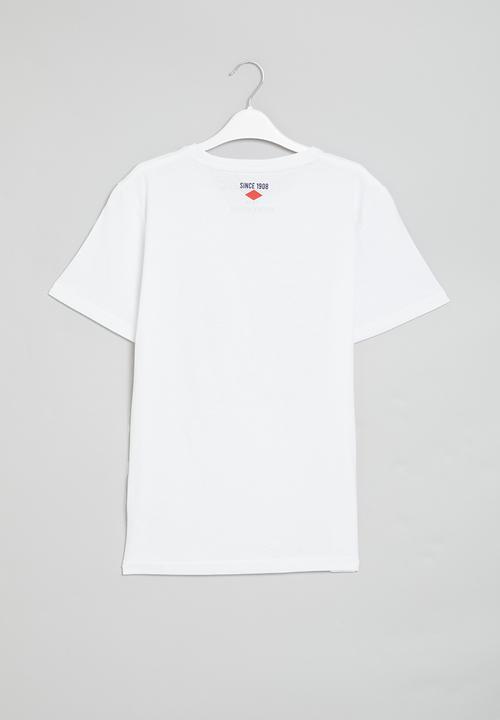 Lee Cooper - Circle dnm chest print kids tee - white
