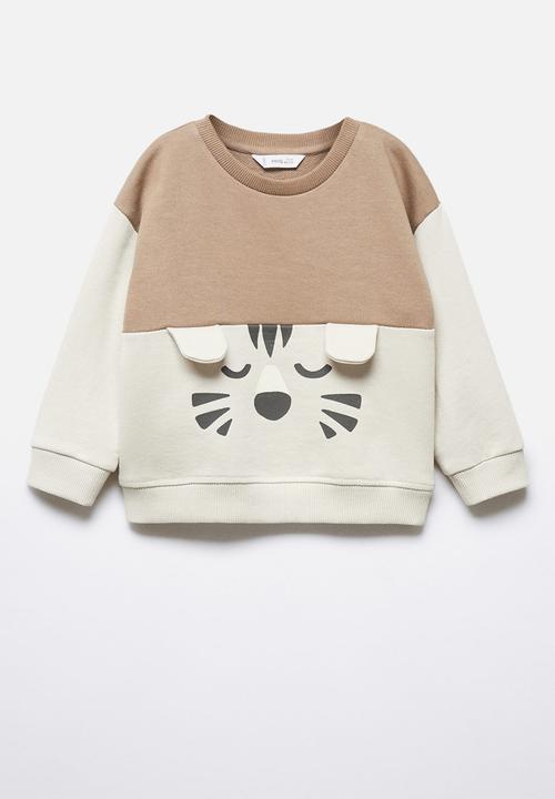 MANGO - Sweatshirt flap - sand