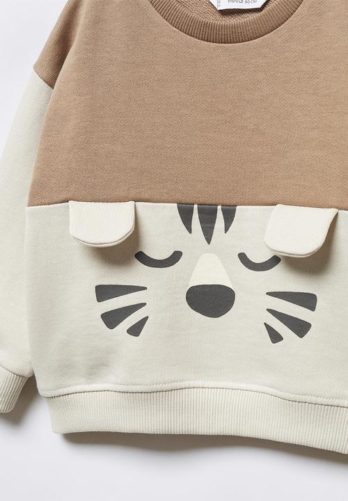 MANGO - Sweatshirt flap - sand