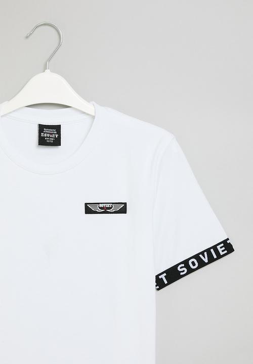 SOVIET - Boys fashion tee - white