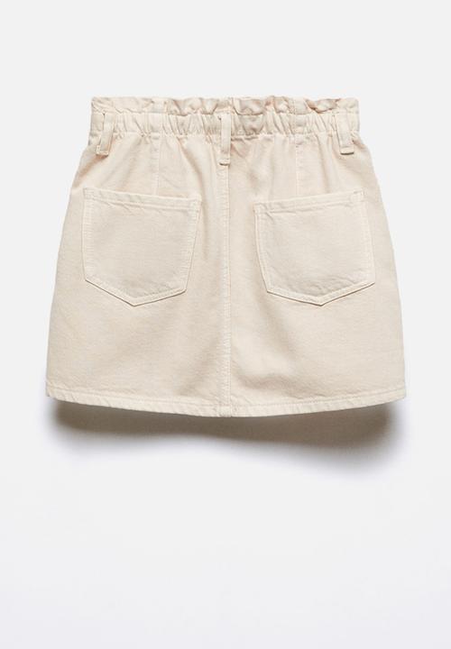 MANGO - Skirt cindy5 - sand